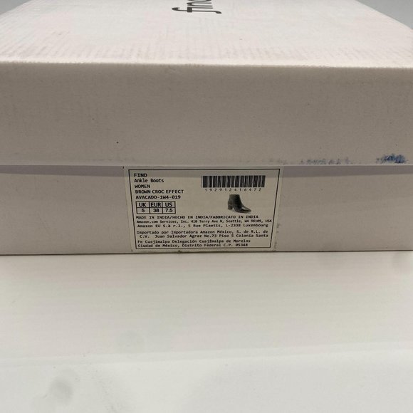 FIND. WOMEN'S ANKLE BOOTS BROWN - Picture 9 of 10